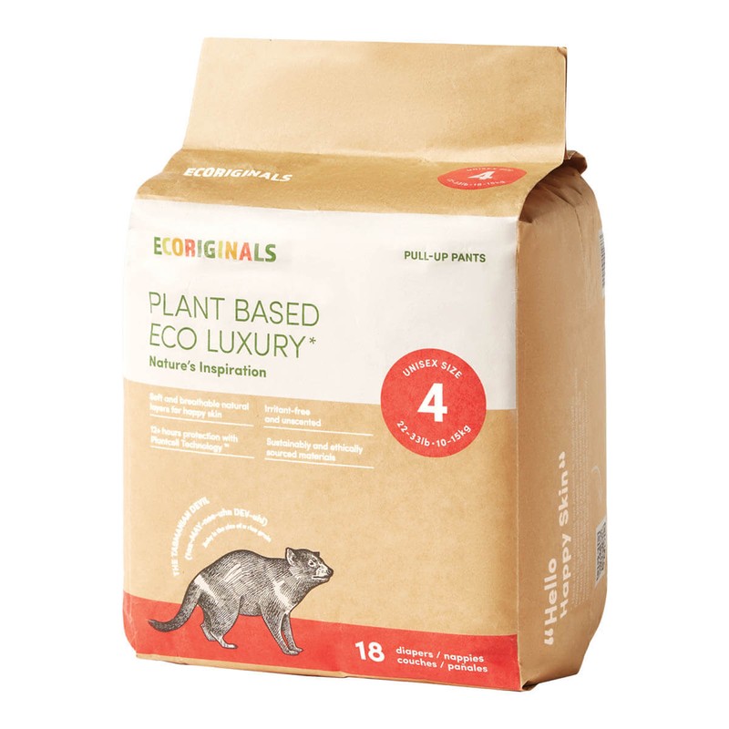 Ecoriginals Eco Nappies - Toddler Pull-Up Pants, 18 Pack -