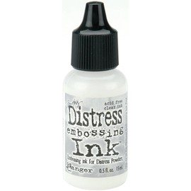 Ranger DRI-21827 Tim Holtz Distress Ink Reinker, 0.5 oz, Clear for Embossing