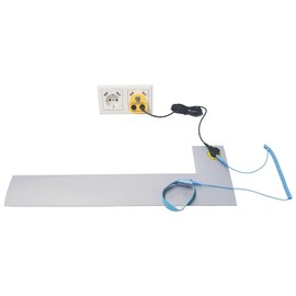 Minadax ESD Anti-Static Mat 52 cm x 8 cm Including Cuff + Extension 2.4 m + ESD Plug - Right Connection