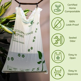 Pawtopia Certified Home Compostable Dog Poop Bags (60 Bags + Pink Poop Bag Carrier Pad), Biodegradable Poop Bags, Cat Litter, Vegetable Starches, Leakproof Dog Waste Bags, Easy to Open