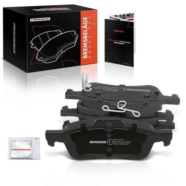 Frankberg Brake Kit Disc Pad Rear Axle Compatible with Charade