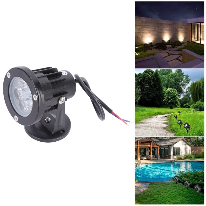 Aluminum 5W LED Lawn Lamp IP65 Waterproof Base Landscape Spot