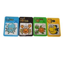Fat-catz-copy-catz 4x Mini Sea Life & Zoo Animal Theme Sliding Puzzle Toys Retro Party Bag Fillers For Kids
