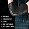 Rangos Elbow Support Pair, Anti-Slip Compression Sleeves for Weightlifting, Tendonitis,