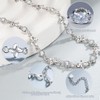 SENLINLU Four Leaf Clover Bracelet Sterling Silver Bracelet for Women