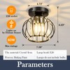 YYJLX Indoor Motion Sensor Ceiling Light Fixture Modern Cryatal Semi