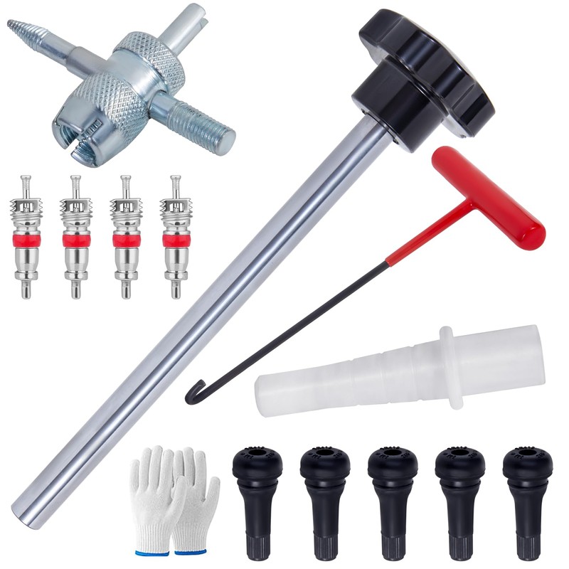 Quick Change Tire Valve Tool Kit,Tire Valve Stem Core Quickly