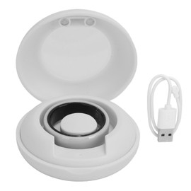 Smart Ring White BT IP68 Waterproof Rechargeable Pedometer Sleep Tracking Health Ring for Fitnss 9