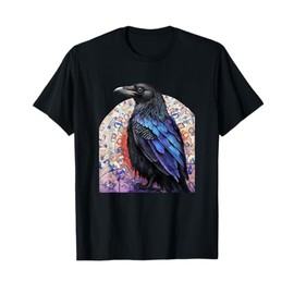 Crow and Raven Bird Lovers Mandala Style Design For Birders T-Shirt