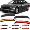 KEEGTBOX Sequential Amber Front & Red Rear Side marker Lamp