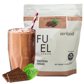 zenbodi Fuel Vegan Protein Powder Mint Chocolate - 21g of Protein Each Serving, Delicious Plant-Based Blend for Muscle Growth, Crafted from Pea, with Vegan D3, No Artificial Flavors, Gluten-Free