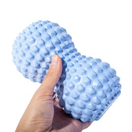 Bola de masaje de cacahuete, Bola de masaje de doble lacrosse de cacahuete para espalda,bola de terapia de masaje de yoga,Rodillo de bola de masaje doble de tejido profundo,Aliviar la tensión muscular