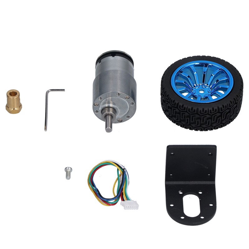 Encoder Motor Set Kit 6mm Shaft with Mounting Bracket for