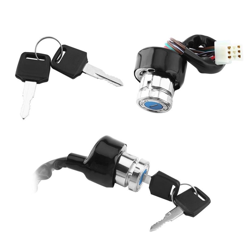 Qiilu Universal Car Motorcycle 6-Wire in 9 pin plug Ignition