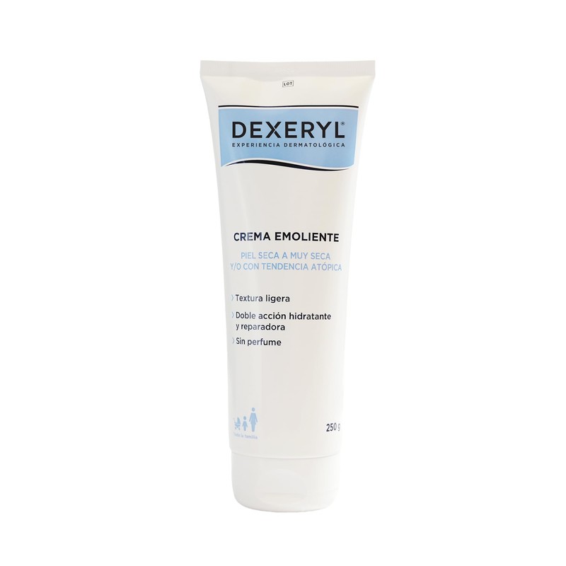 Dexeryl Crema Hidratante Emoliente para Piel Seca, 250g