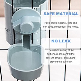 Oncpcare Botella de agua de conejito de 17 onzas sin goteo para jaula, dispensador de agua automático colgante para animales pequeños, cobayas, hámster, chinchilla, hurón, conejo