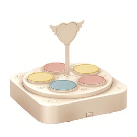 Rotating Dessert Machine Automatic Rotating Dessert Display Table Cupcake Display Stand Table Swing Tray for Birthday Party 5 Trays