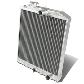 DNA Motoring RA-HC92-42-2 Compatible with Honda D15/16/B18 1.5L/1.6L/1.8L I4 MT 2-Row Dual/Double Core T-6061 Aluminum Radiator