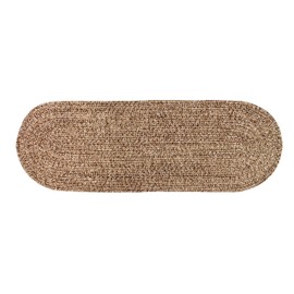 Super Area Rugs Kitchen Runner Rug Farmhouse Living Indoor/Outdoor Reversible Braided Rug - Made in USA - Brown Mix 2' X 6' Oval