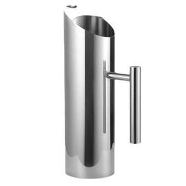 Stainless Steel Water Pitcher with Ice Guard 1.5L Capacity Ergonomic Handle Fruit Pitcher for Cold Drink Beverage