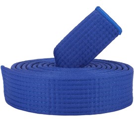 CREATCABIN Dark Blue Jiu-Jitsu Belt, Polyester, Martial Arts Belt, Jiu-Jitsu, TKD, Aikido, Uniform, Ranking Belt, Long, Soft, Universal Fit, Belt, Taekwondo For, Sports Training Equipment, 280 cm