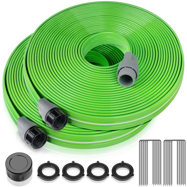 LAVEVE Sprinkler Soaker Hose for Yard 100 FT, Heavy Duty