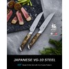KYOKU Steak Knife Set of 4, 4.8" Steak Knives with