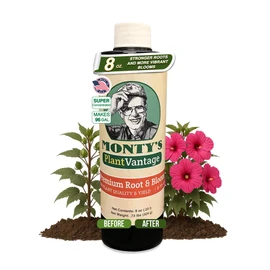 PlantVantage Root & Bloom Fertilizer - Concentrated Liquid Fertilizer for Strong Roots and Big Blooms - Bloom Plant Food for Trees, Shrubs, Flowers and Vegetables - Ideal Soil and Foliar Spray - 8 oz