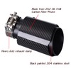 CARMON Real Twill Carbon Fiber Exhaust Pipe Muffler Tips with