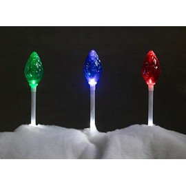 Brite Star 3 Ct Amazing C7 Snowfall LED Light Show Pathmarkers
