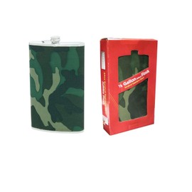 Maxam Drinkware Jumbo Stainless Steel Flask Camo Wrap, 7" x 11" x 1-3/4"