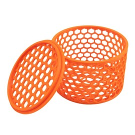 Printed Reef Mushroom Cage (3", Orange)