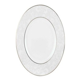 Lenox Venetian Lace Accent Plate, White