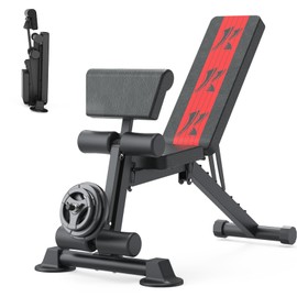 K KINGKANG Adjustable Weight Bench, Workout Bench Press for Home Gym, Exercise Sit Up Bench for Full Body Workout, Quick Foldable Strength Training Bench for Home Gym Weight 660 Lbs Incline Decline Flat 2024-New Version