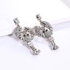 QDDollarsFun Lobster Crayfish Dangle Earrings, White, Zinc, 2.95 x 1.26