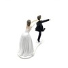 Bride and Groom Cake Top Funny Couple Runaway Groom by