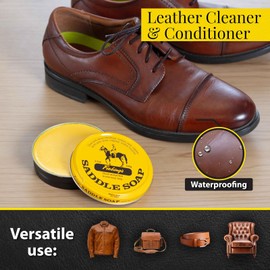 Fiebing's Yellow Saddle Soap For Leather (3.5 Oz Tin) - Leather Cleane