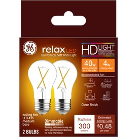Ge 31313 A15 Relax Hd Led Light Bulb, 4 Watts