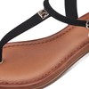 s.Oliver Women's Vegan Toe Separator with Adjustable Strap, black