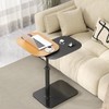 Windpost C Shaped Side Table,Adjustable Height C Shaped End Table,360°Swivel
