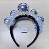 CAKURE Light Up Disco Ball Headband Silver Led 70s Hair