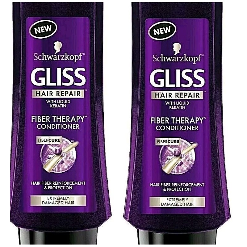 Schwarzkopf 2X ✦BRAND NEW✦ SCHWARZKOPF GLISS CONDITIONER HAIR REPAIR FIBER