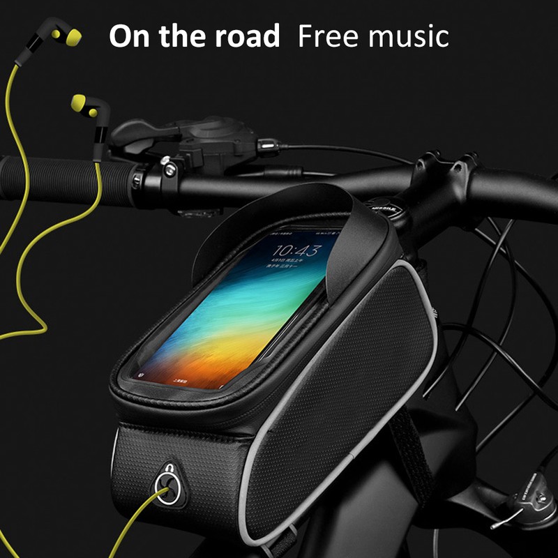 Bike Frame Bag Splash Proof Bike Pouch Bag Touch Screen