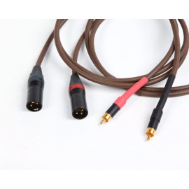 Belden 8402 / Hifi Audiophile RCA  XLR Male Interconnects Stereo Cable Pair. - 10 ft