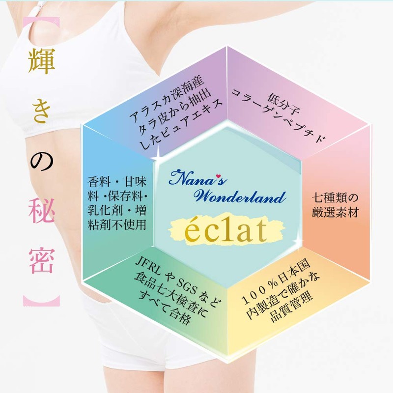 【リニューアル】国産 アラスカ深海タラの皮由来 低分子 マリン コラーゲン 《エクラ》 スティック 210g (7gX30本) 香料
