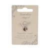 Guardian Angel Silver Coloured Angel Pin With Gem Stone Sentimental