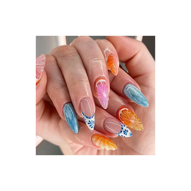 6 paquetes (144 unidades) | Uñas postizas reutilizables | Uñas