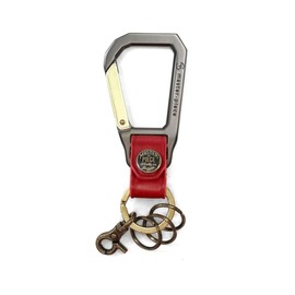 Masterpiece Carabiner Men's Key Chain, red