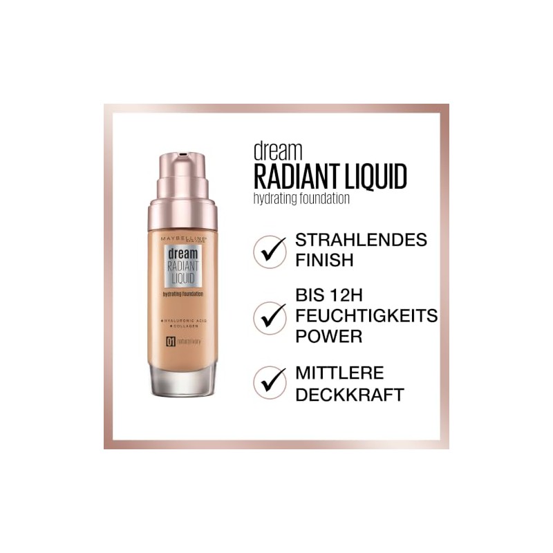 Maybelline Dream Liquid Satin Foundation 30ml - 030 Sand
