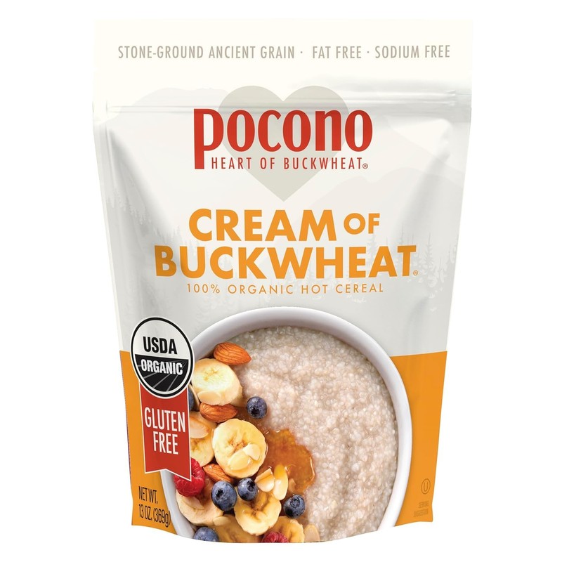 Pocono Cereal Cream Buckwheat Organic Gluten Free, 13 oz (Pack